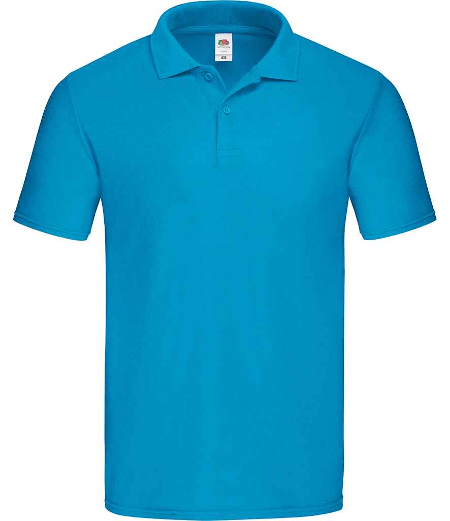 Fruit of the Loom Original Piqué Polo Shirt | Azure