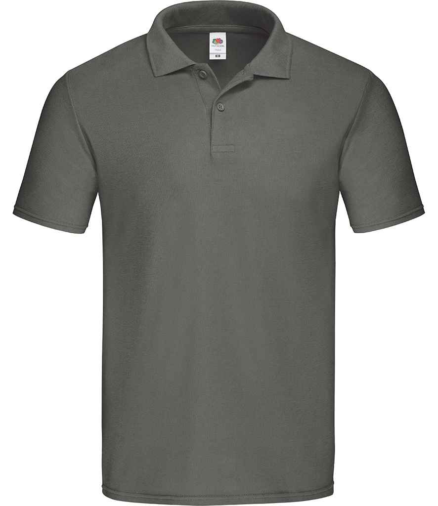 Fruit of the Loom Original Piqué Polo Shirt | Light Graphite