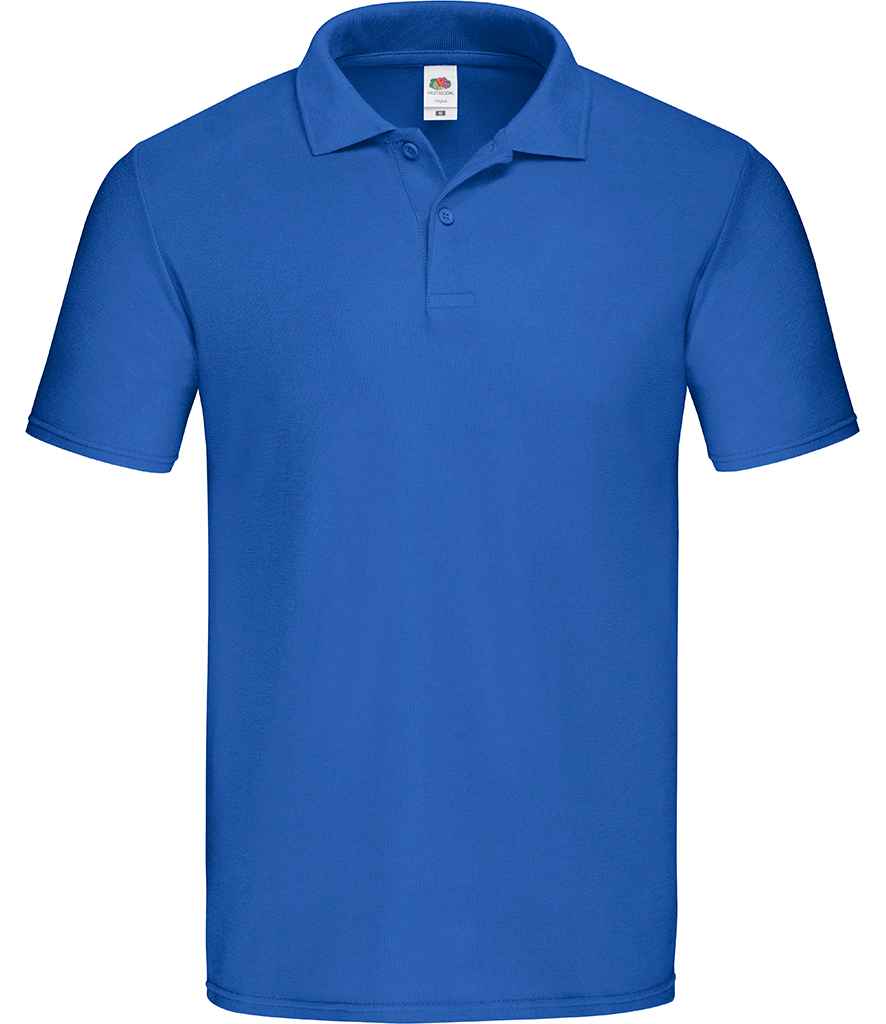 Fruit of the Loom Original Piqué Polo Shirt | Royal Blue - Image 4