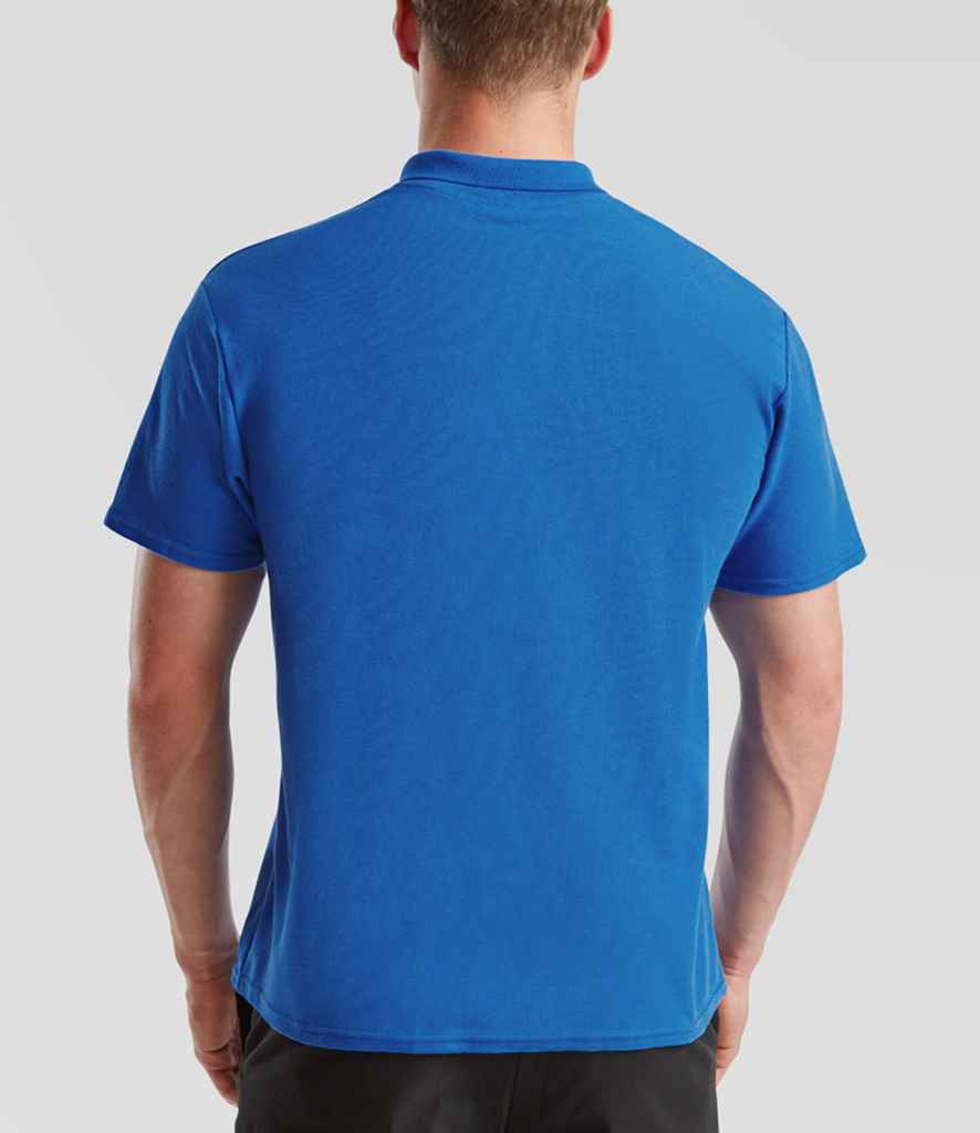 Fruit of the Loom Original Piqué Polo Shirt | Royal Blue - Image 3