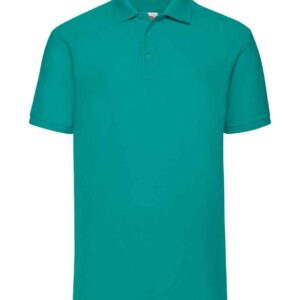 Fruit of the Loom Poly/Cotton Piqué Polo Shirt | Emerald