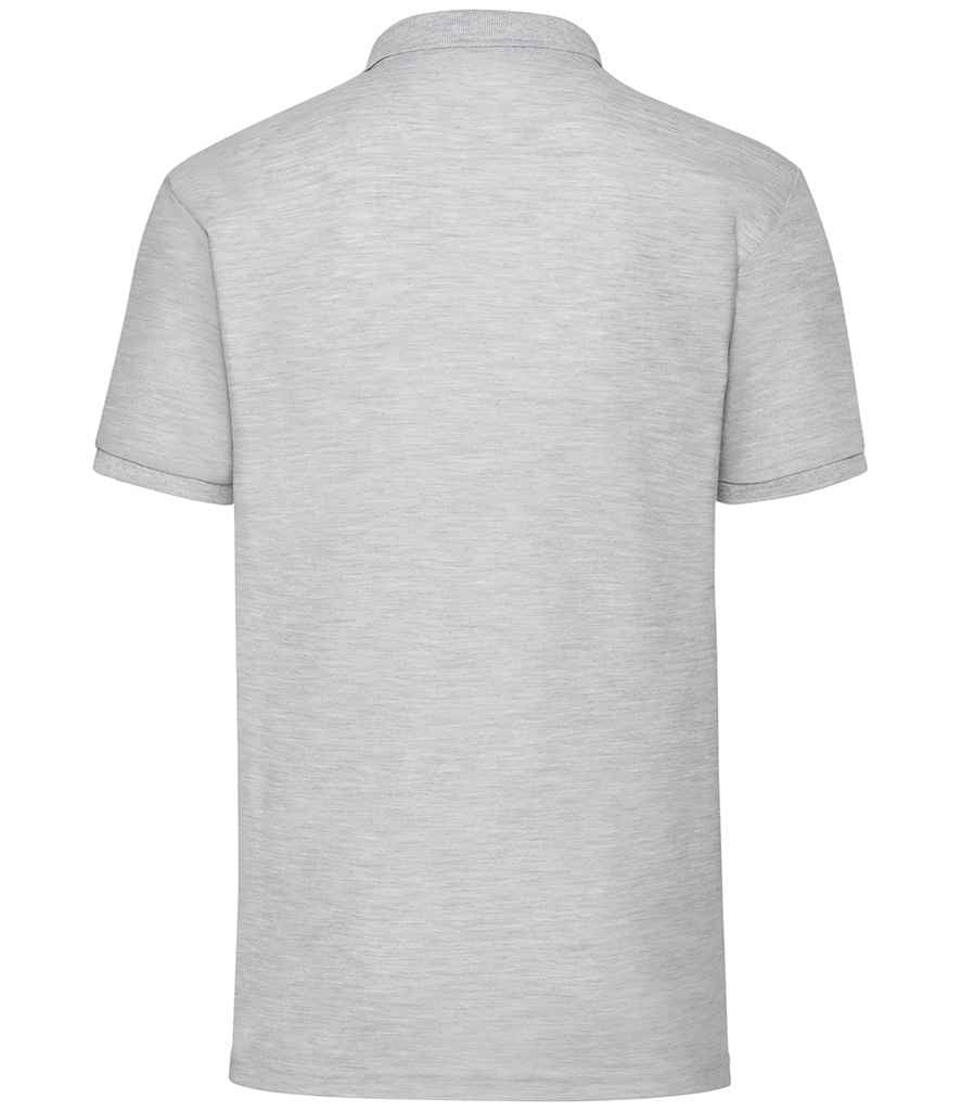 Fruit of the Loom Poly/Cotton Piqué Polo Shirt | Heather Grey - Image 2