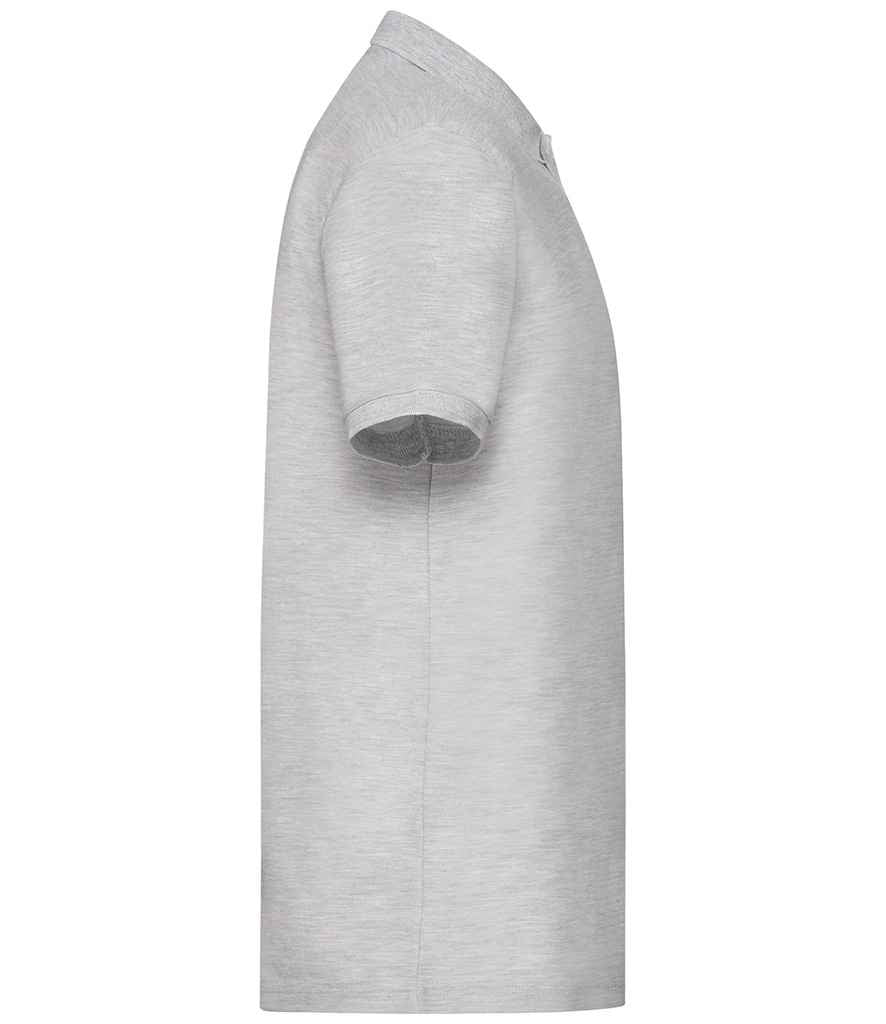 Fruit of the Loom Poly/Cotton Piqué Polo Shirt | Heather Grey - Image 3