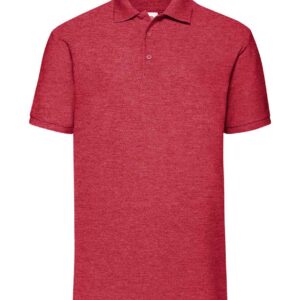 Fruit of the Loom Poly/Cotton Piqué Polo Shirt | Heather Red