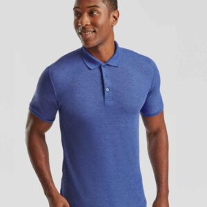 Fruit of the Loom Poly/Cotton Piqué Polo Shirt | Heather Royal