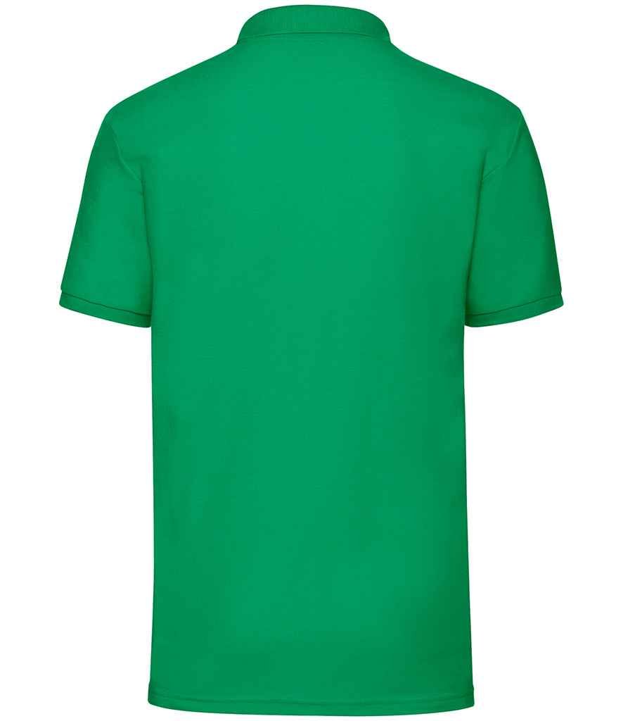 Fruit of the Loom Poly/Cotton Piqué Polo Shirt | Kelly Green - Image 2