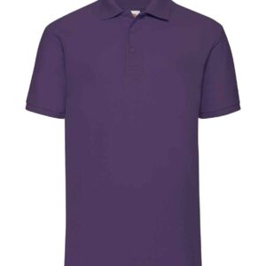 Fruit of the Loom Poly/Cotton Piqué Polo Shirt | Purple