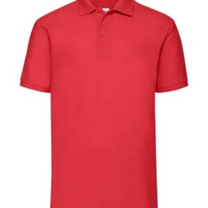 Fruit of the Loom Poly/Cotton Piqué Polo Shirt | Red