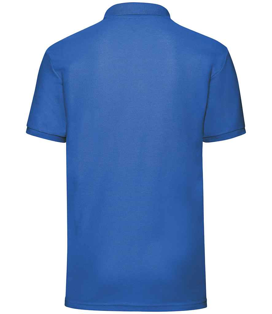 Fruit of the Loom Poly/Cotton Piqué Polo Shirt | Royal Blue - Image 2