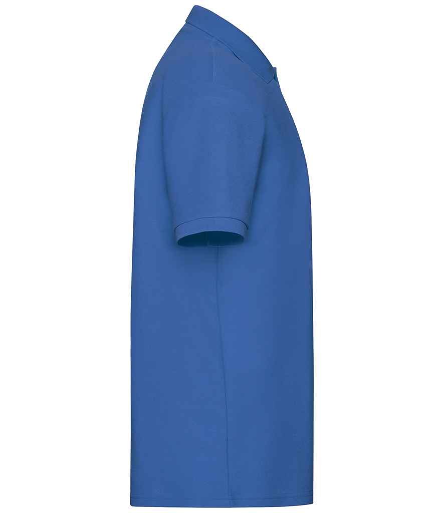 Fruit of the Loom Poly/Cotton Piqué Polo Shirt | Royal Blue - Image 3
