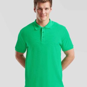 Fruit of the Loom Premium Cotton Piqué Polo Shirt | Kelly Green