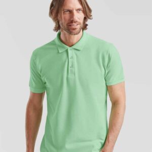 Fruit of the Loom Premium Cotton Piqué Polo Shirt | Neo Mint