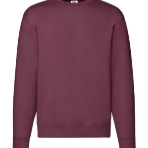 Fruit of the Loom Premium Drop Shoulder Sweatshirt | Burgundy