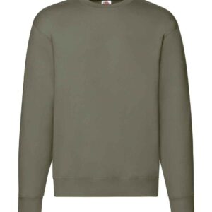 Fruit of the Loom Premium Drop Shoulder Sweatshirt | Classic Olive