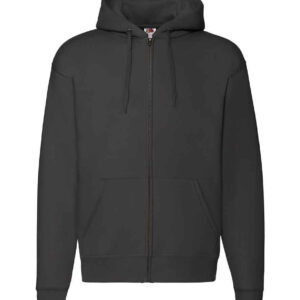 Fruit of the Loom Premium Zip Hooded Sweatshirt | Black