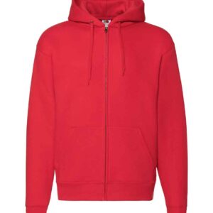 Fruit of the Loom Premium Zip Hooded Sweatshirt | Red