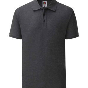 Fruit of the Loom Tailored Poly/Cotton Piqué Polo Shirt | Dark Heather