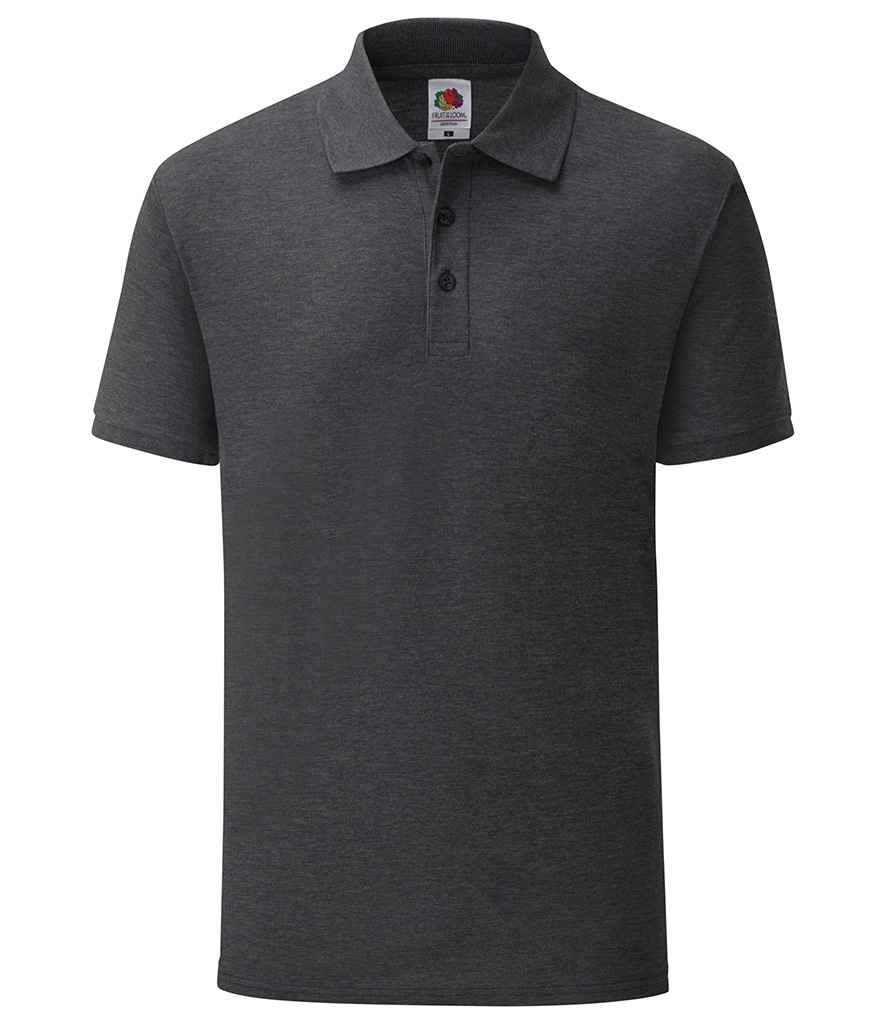 Fruit of the Loom Tailored Poly/Cotton Piqué Polo Shirt | Dark Heather