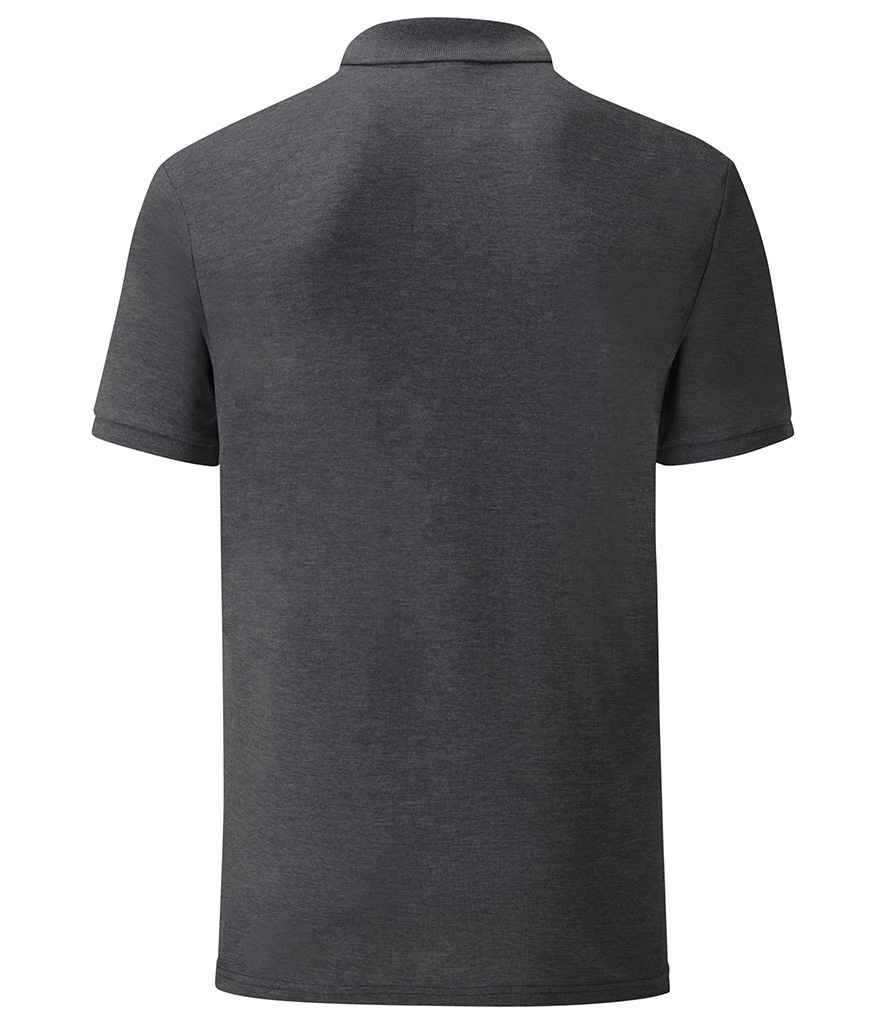 Fruit of the Loom Tailored Poly/Cotton Piqué Polo Shirt | Dark Heather - Image 2