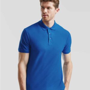 Fruit of the Loom Tailored Poly/Cotton Piqué Polo Shirt | Royal Blue