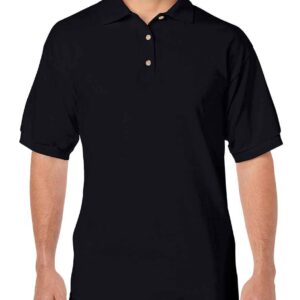 Gildan DryBlend® Jersey Polo Shirt | Black