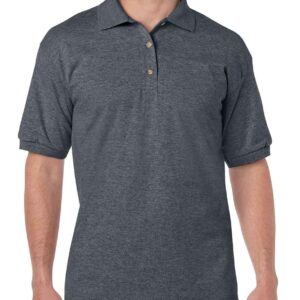 Gildan DryBlend® Jersey Polo Shirt | Dark Heather