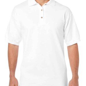 Gildan DryBlend® Jersey Polo Shirt | White