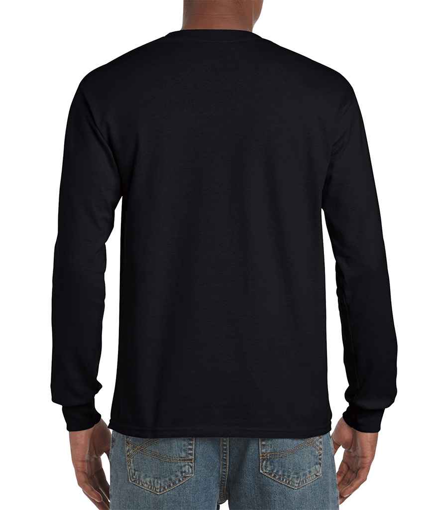 Gildan Hammer Heavyweight Long Sleeve T-Shirt | Black - Image 2