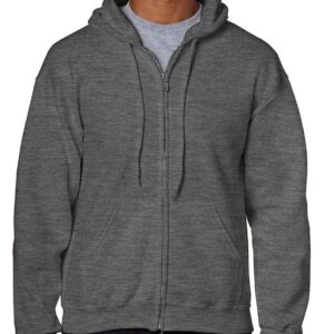 Gildan Heavy Blend™ Zip Hooded Sweatshirt | Dark Heather