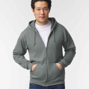 Gildan Heavy Blend™ Zip Hooded Sweatshirt | Graphite Heather