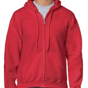 Gildan Heavy Blend™ Zip Hooded Sweatshirt | Red