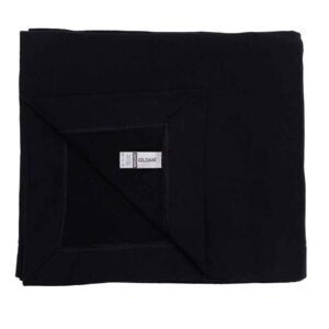 Gildan HeavyBlend™ Fleece Stadium Blanket | Black