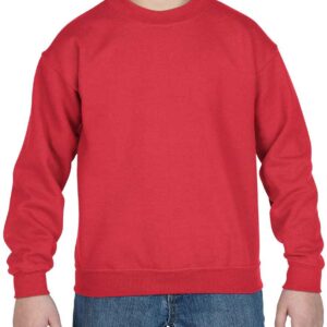 Gildan Kids Heavy Blend™ Drop Shoulder Sweatshirt | Red