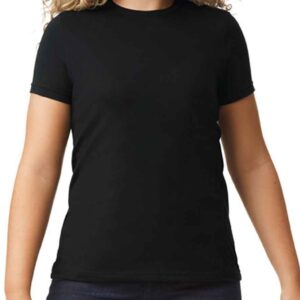 Gildan Ladies SoftStyle® CVC T-Shirt | Pitch Black