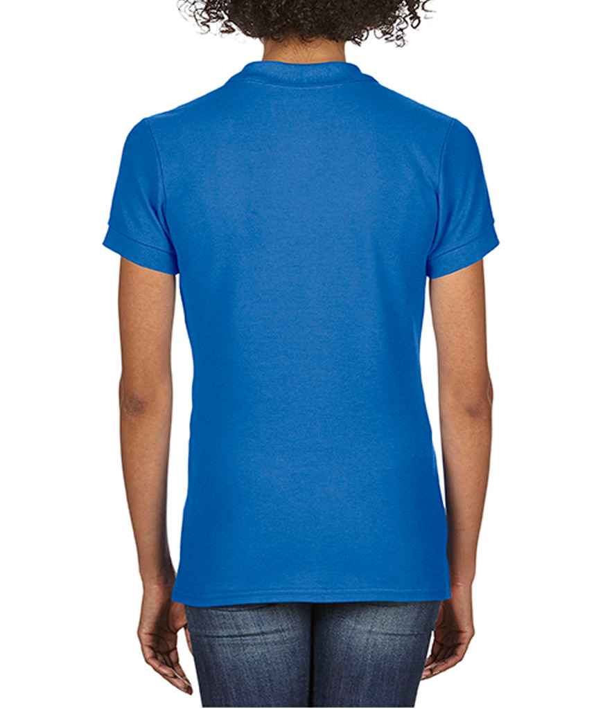 Gildan Ladies SoftStyle® Double Piqué Polo Shirt | Royal Blue - Image 3