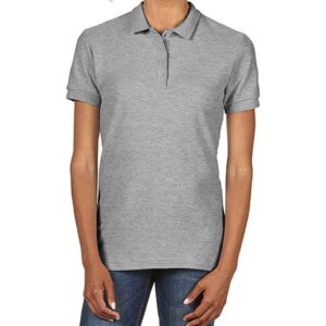 Gildan Ladies SoftStyle® Double Piqué Polo Shirt | Sport Grey