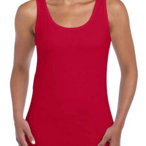Gildan Ladies SoftStyle® Tank Top | Cherry Red