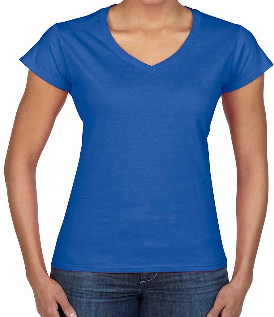 Gildan Ladies SoftStyle® V Neck T-Shirt | Royal Blue