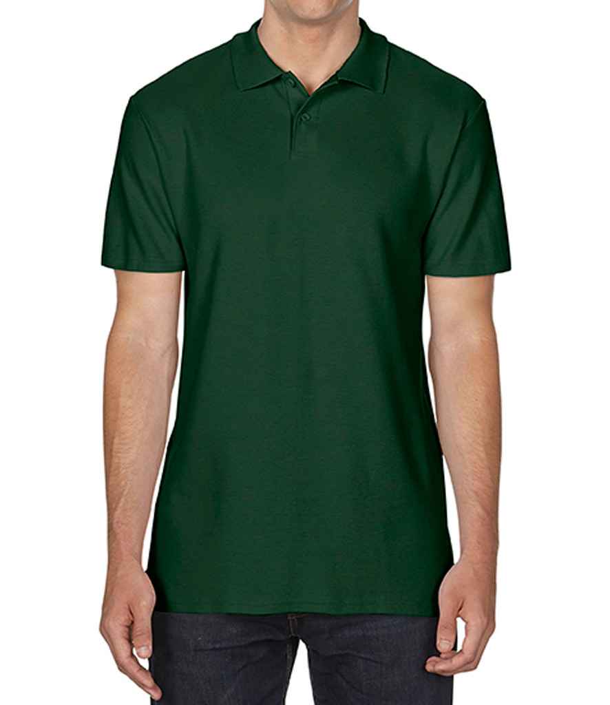 Gildan SoftStyle® Double Piqué Polo Shirt | Forest Green