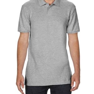 Gildan SoftStyle® Double Piqué Polo Shirt | Sport Grey