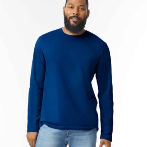 Gildan SoftStyle® Long Sleeve T-Shirt | Navy
