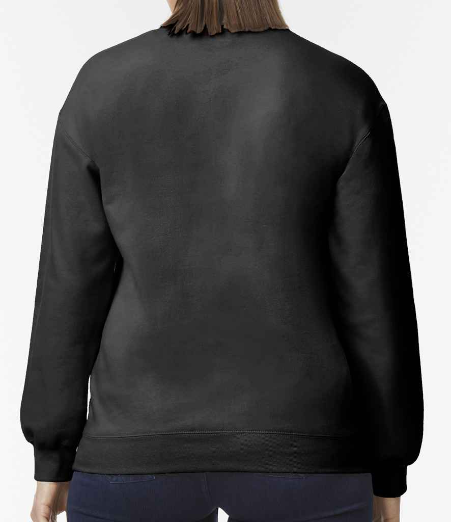 Gildan SoftStyle® Midweight Crew Neck Sweatshirt | Black - Image 2