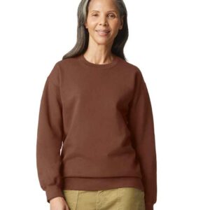 Gildan SoftStyle® Midweight Crew Neck Sweatshirt | Cocoa