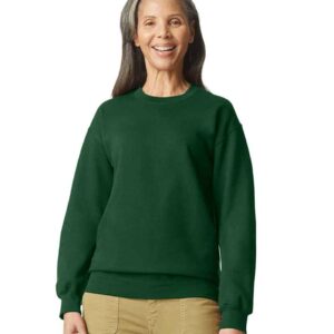 Gildan SoftStyle® Midweight Crew Neck Sweatshirt | Forest Green