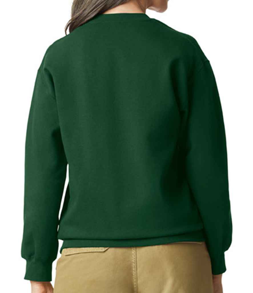Gildan SoftStyle® Midweight Crew Neck Sweatshirt | Forest Green - Image 2