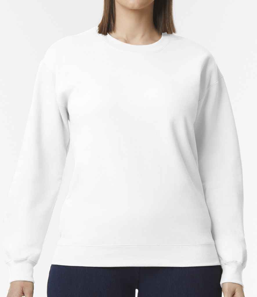Gildan SoftStyle® Midweight Crew Neck Sweatshirt | White - Image 2
