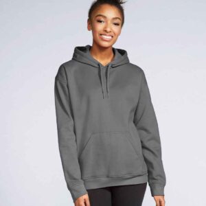Gildan SoftStyle® Midweight Hooded Sweatshirt | Charcoal
