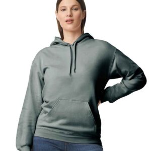 Gildan SoftStyle® Midweight Hooded Sweatshirt | Dark Heather