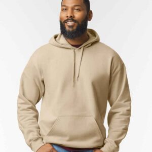 Gildan SoftStyle® Midweight Hooded Sweatshirt | Sand