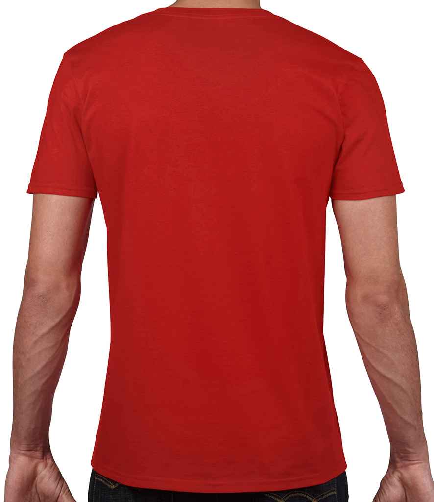 Gildan SoftStyle® V Neck T-Shirt | Red - Image 2